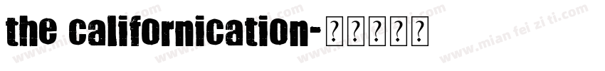 the californication字体转换